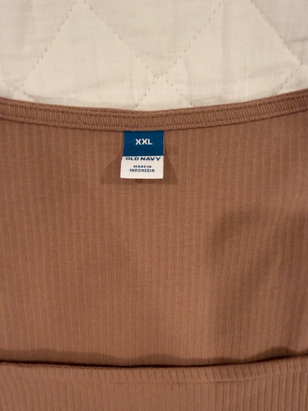Ribbed Square Neck Long-Sleeve Bodysuit - Brown - Picture 2 of 3